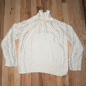 Vintage Christian Dior 100% Silk Blouse Top